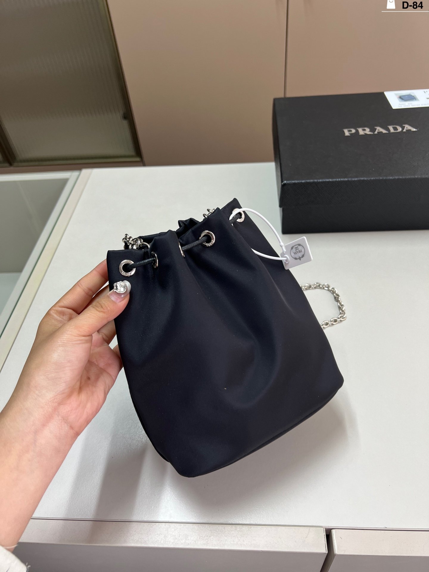 PR Nylon Mini Bag Black Nylon - Bag - Image 4