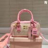 MIU Wander Matelassé Raffia Raffia and Leather - Bag