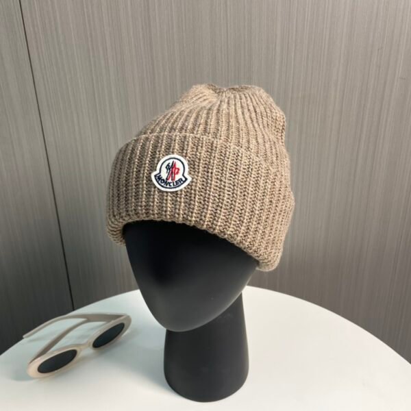 MCL Ribbed Wool Beanie Beige - Hat