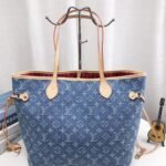 LV Neverfull MM Denim Monogram – Bag