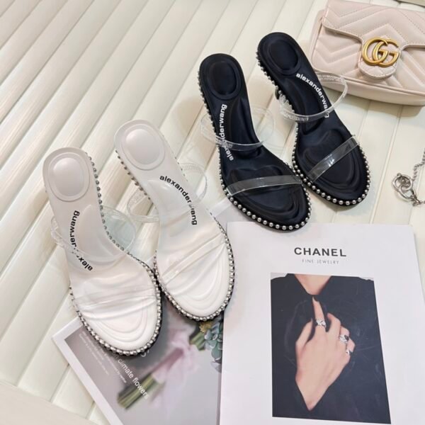 AMQ Amina Muaddi Begum Glass - Heels