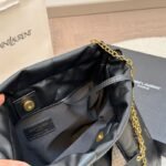 YSL Puffer Large Black Leather – Borsa