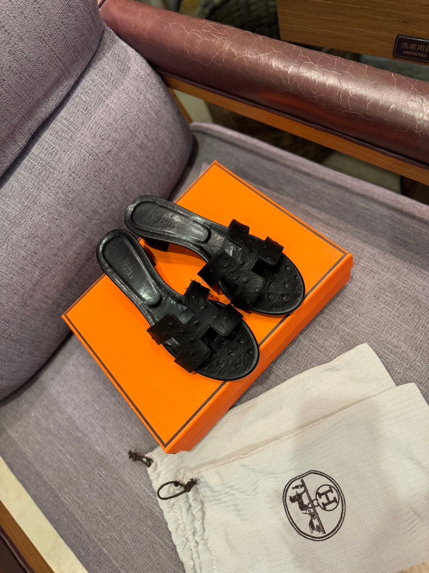 HM Oran Sandals Black Leather - Sandals - Image 2