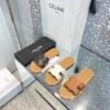 CEL Triomphe Sandals Tan/White/Black Leather - Sandals