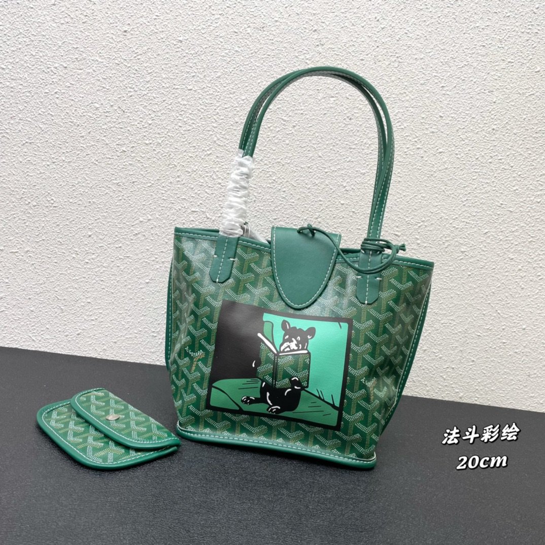 GYD Anjou 20cm Green Monogram - Bag