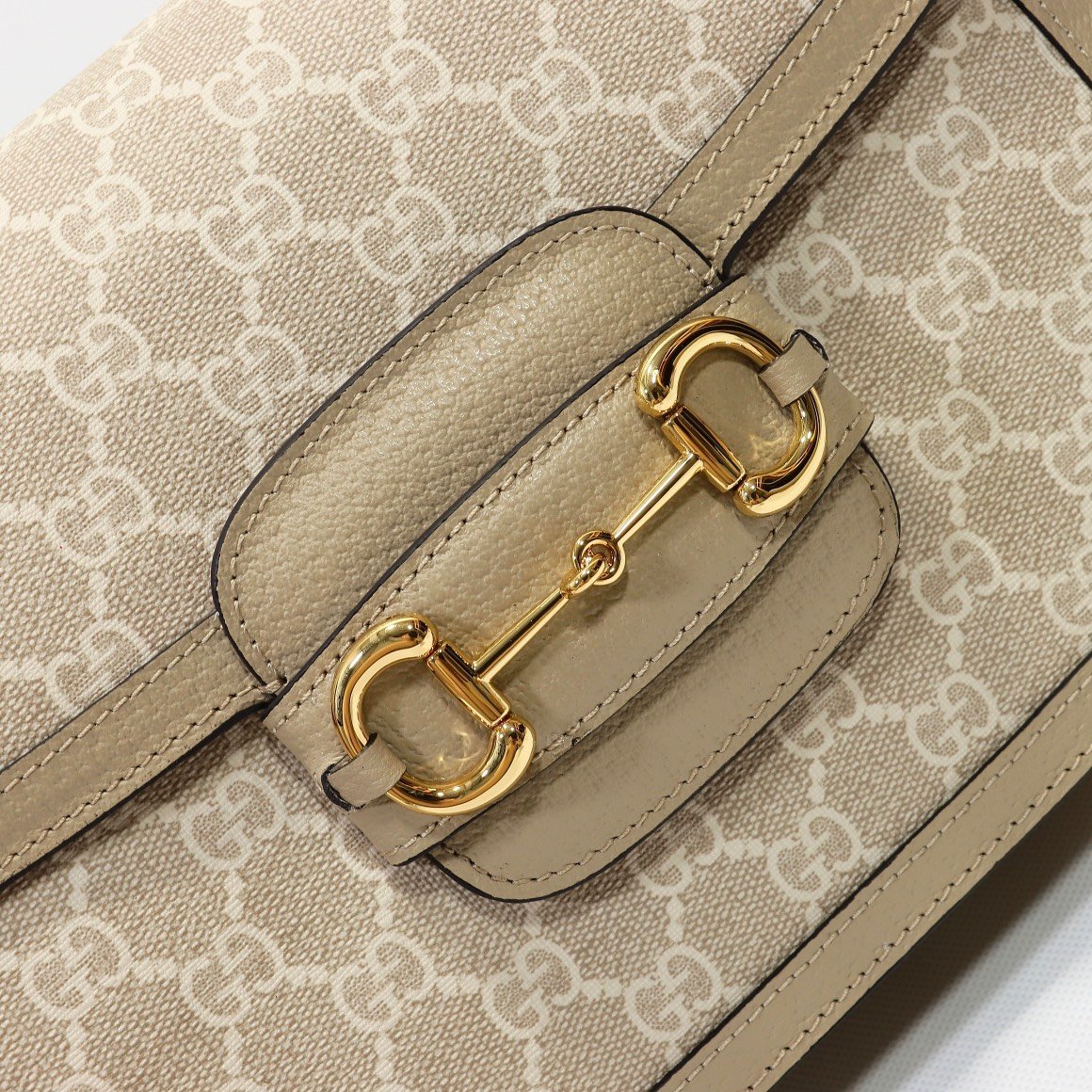 GG Horsebit 1955 Beige GG Supreme Canvas - Bag - Image 4