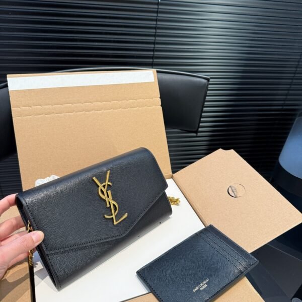 YSL Kate Wallet on Chain Black Leather - Bag
