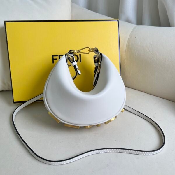 FD FDgraphy Small White Leather - Bag