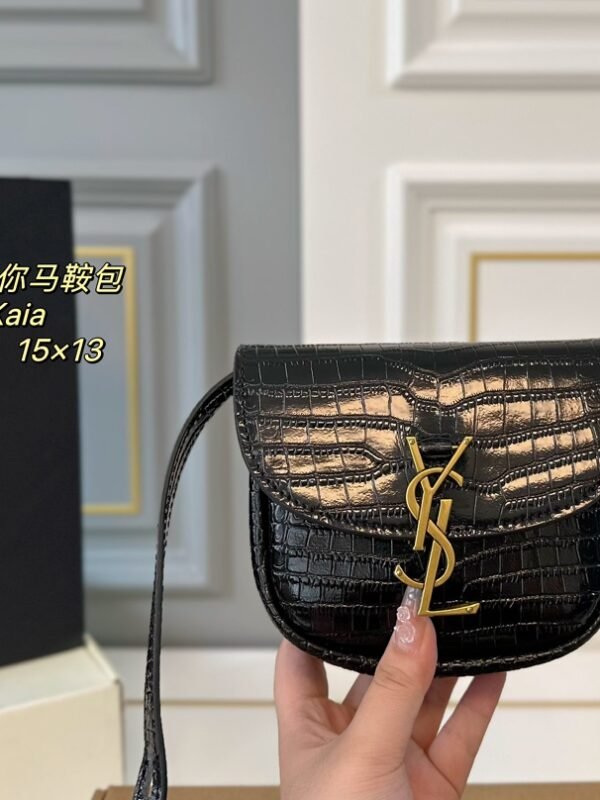YSL Kaia Croc Embossed Leather – Bag