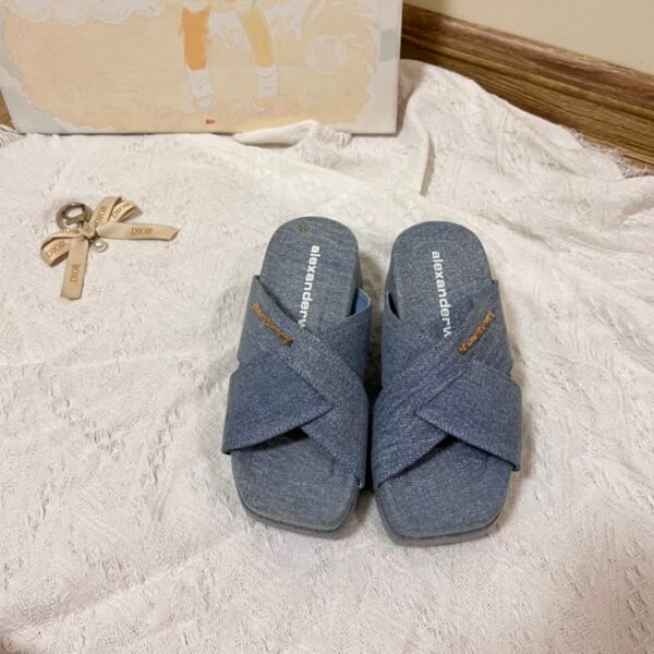 AMQ Hybrid Denim Slide - Slides