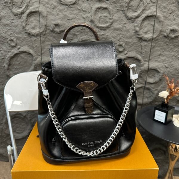 LV Montsouris Black Leather - Bag