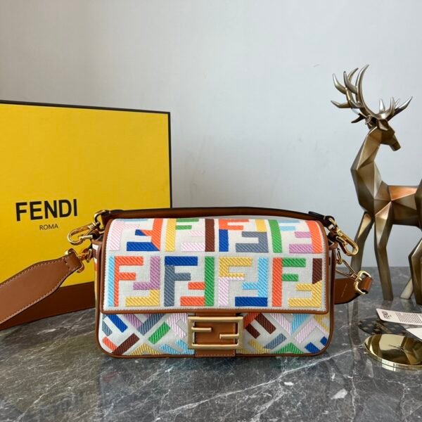 FD Baguette Multicolor Multicolor Canvas - Bag