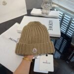 MCL Ribbed Beanie Beige Wool – Hat