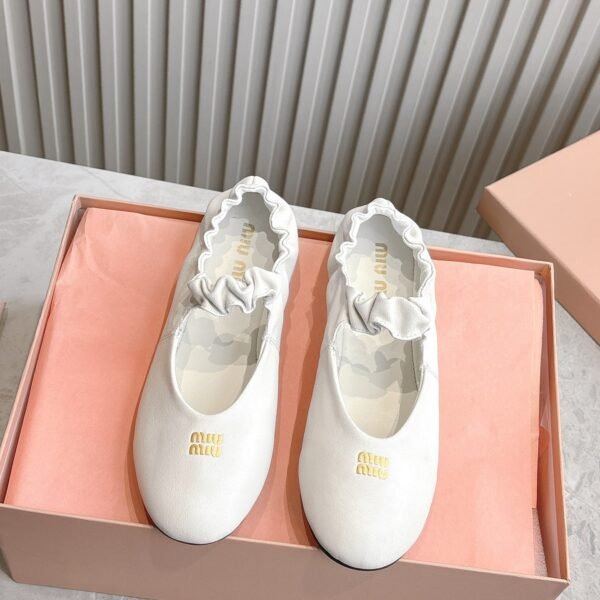 MIU Logo Ballet Flats - Shoes