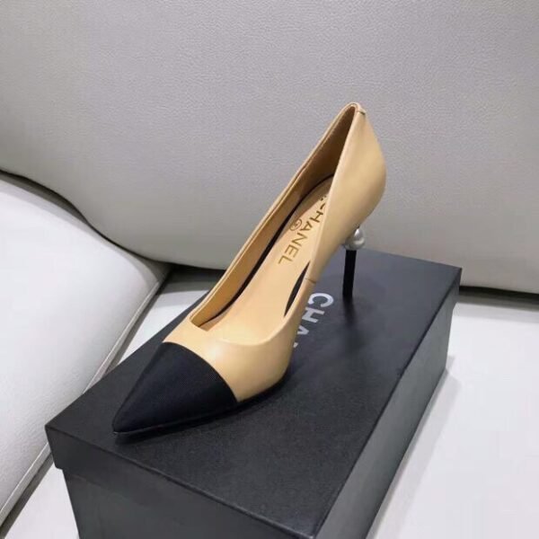 CC Slingback Pearl Heel Pumps - Heels