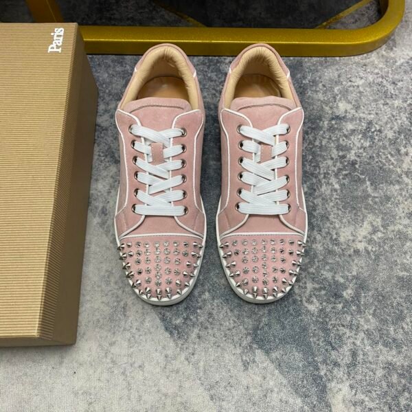 CL Louis Junior Spikes Pink Suede - Sneakers