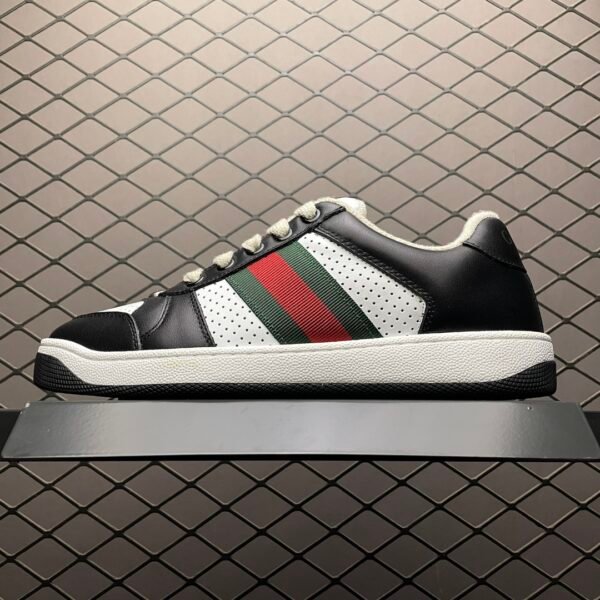 GG Screener Black Leather - Sneakers