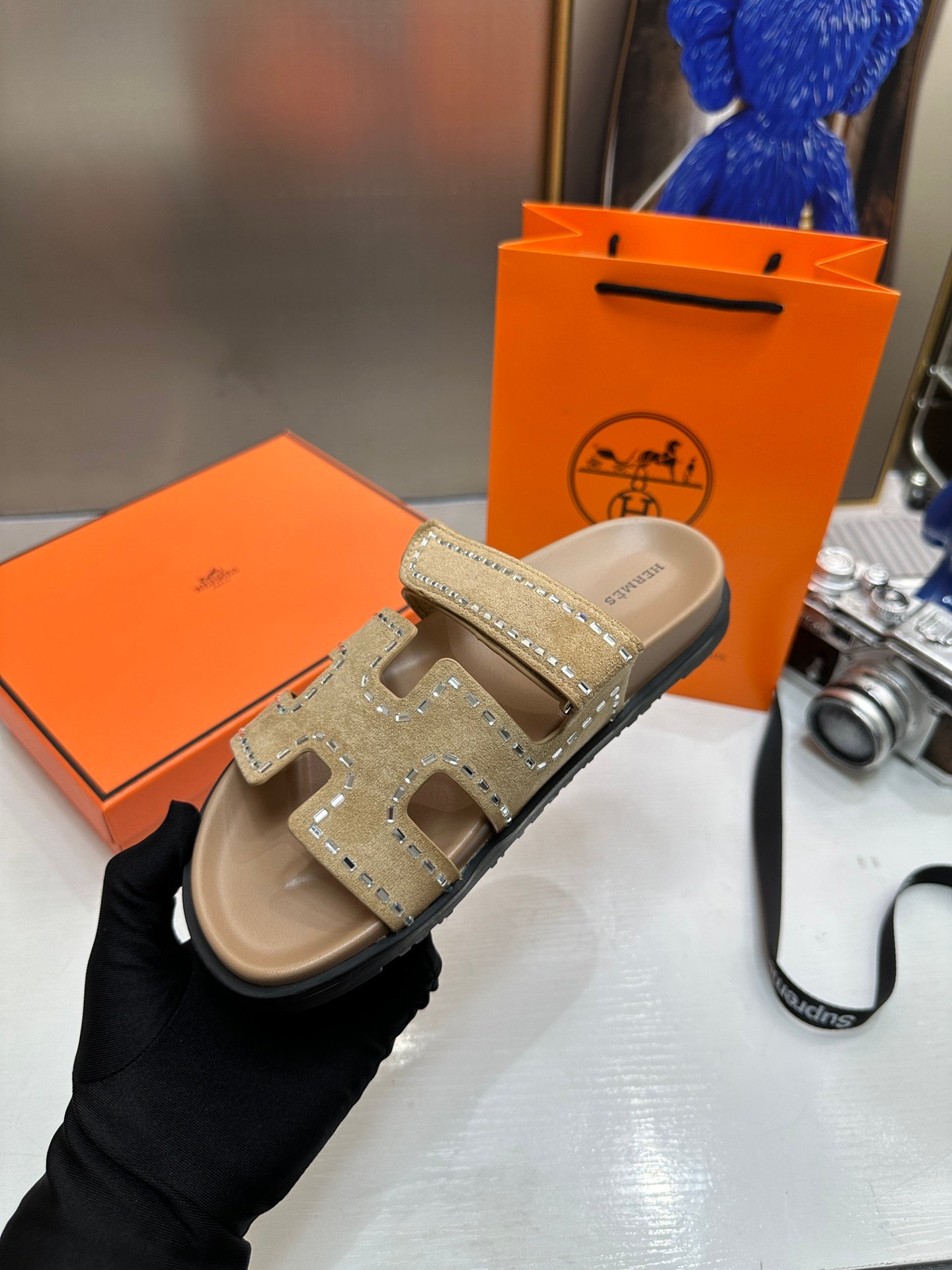 HM Chypre Sandals Beige Suede - Sandals - Image 7