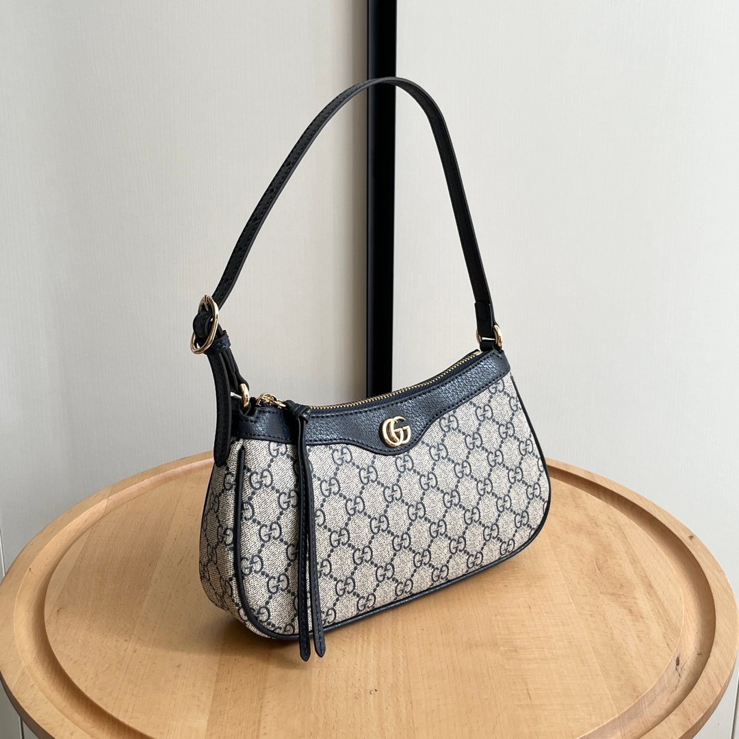 GG Ophidia GG Mini Bag Beige/Blue GG Supreme Canvas - Bag - Image 2