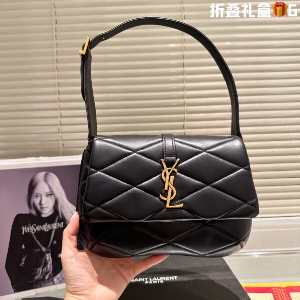 YSL Le 5 à 7 Hobo Black Leather - Bag