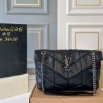 YSL Loulou Puffer Medium Black Leather – Bag