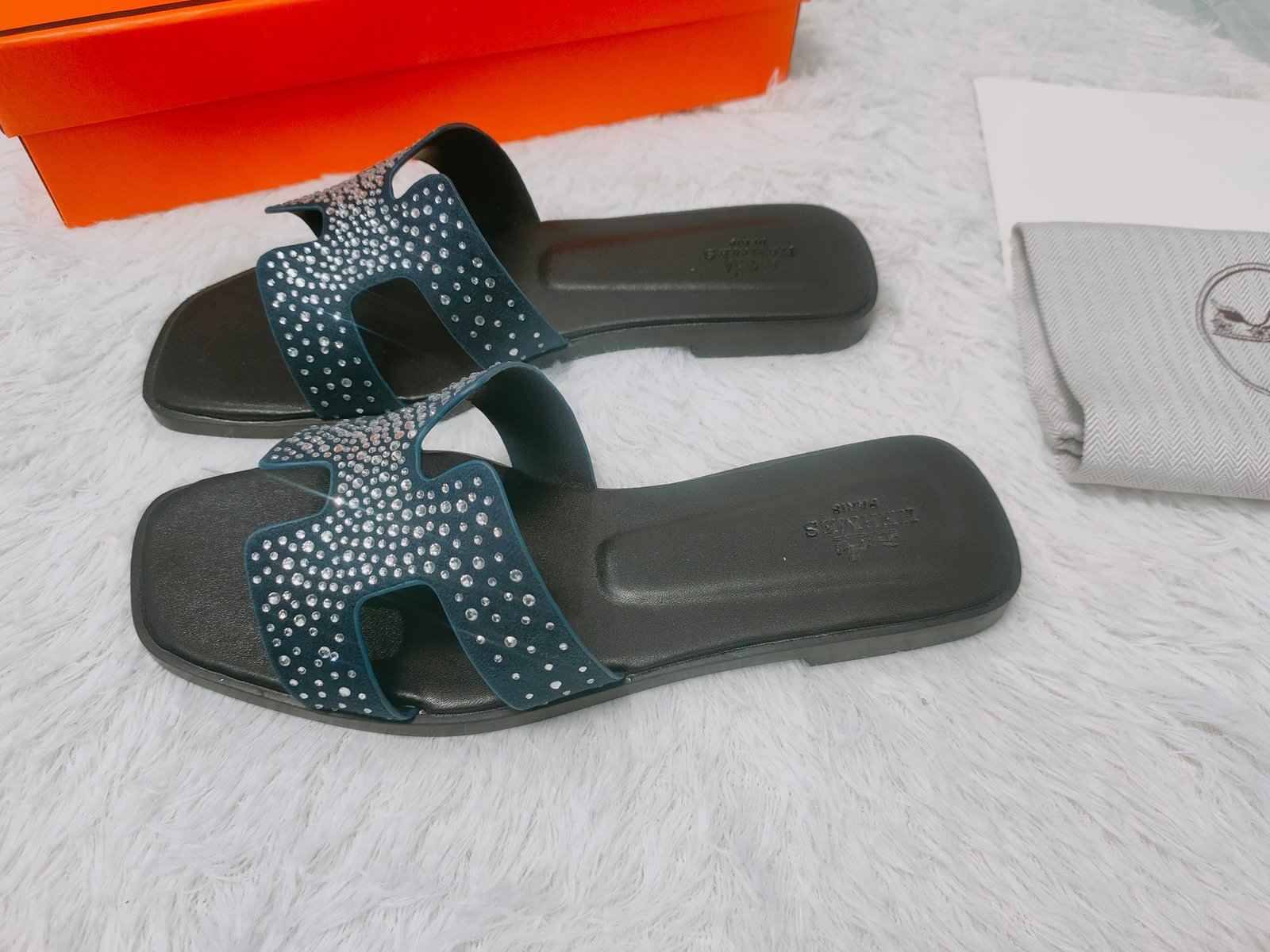 HM Oran Sandals 38 Crystal Embellished - Sandals - Image 7