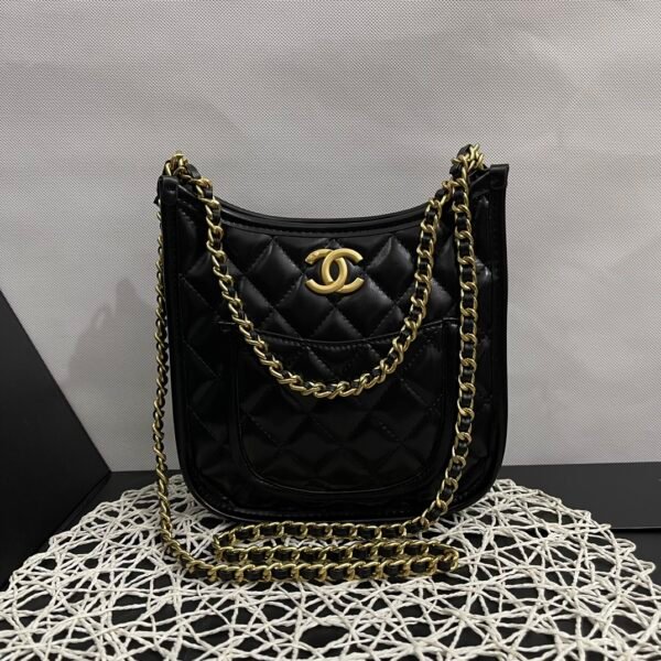 CC Gabrielle Small Hobo Black Leather - Bag