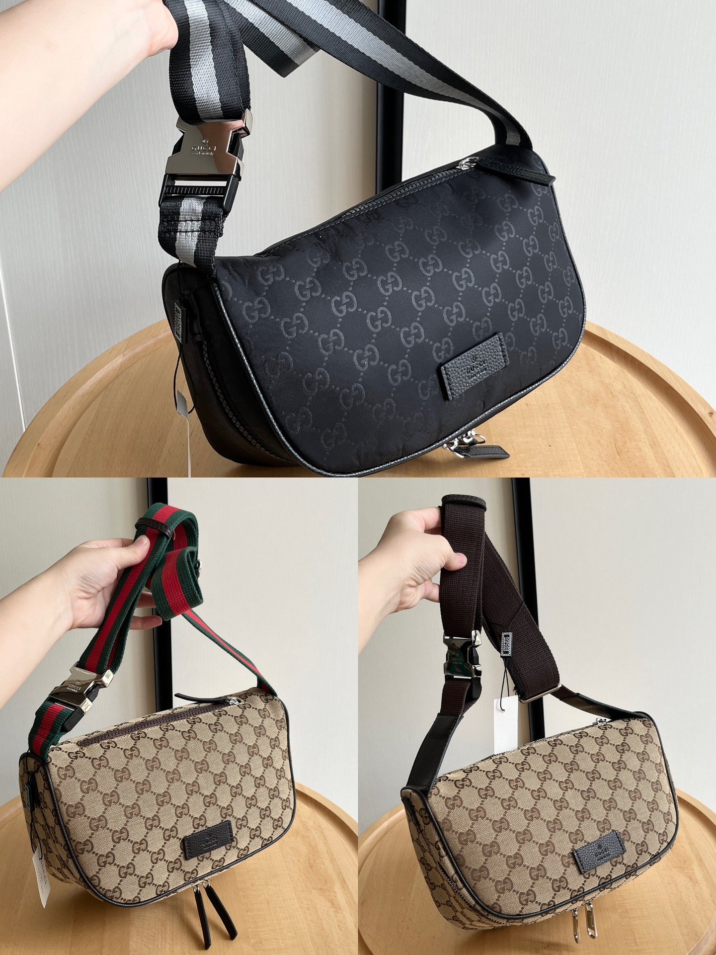 GG Ophidia GG Supreme Beige/Black GG Canvas - Bag