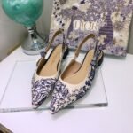 CD J'ACD Slingback Pumps Blue Toile de Jouy – Heels