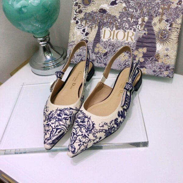 CD J'ACD Slingback Pumps Blue Toile de Jouy - Heels