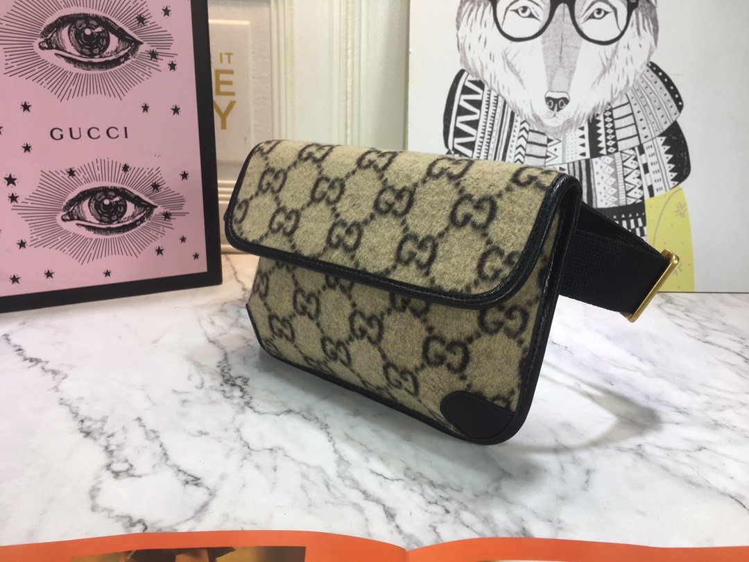GG Ophidia GG Supreme Beige/Black - Belt Bag - Image 3