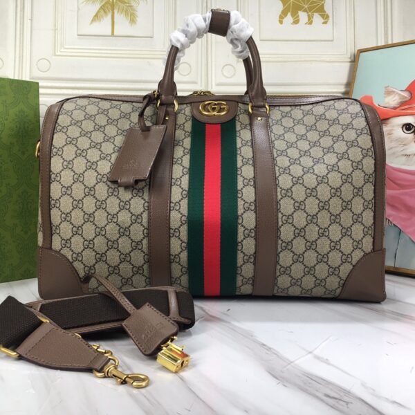 GG Ophidia GG Supreme Duffle Bag Beige/Brown GG Supreme Canvas - Bag