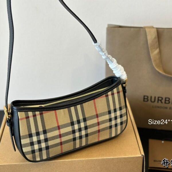 BBR Vintage Check Baguette Beige/Black - Bag
