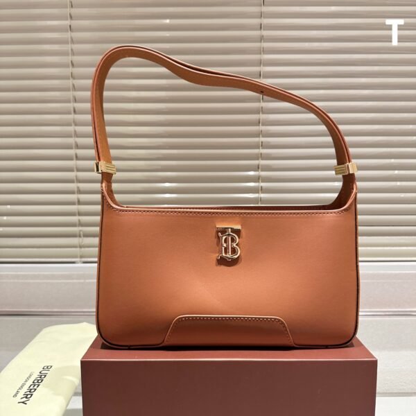 BBR TB Shoulder Bag Tan/Black Leather - Bag