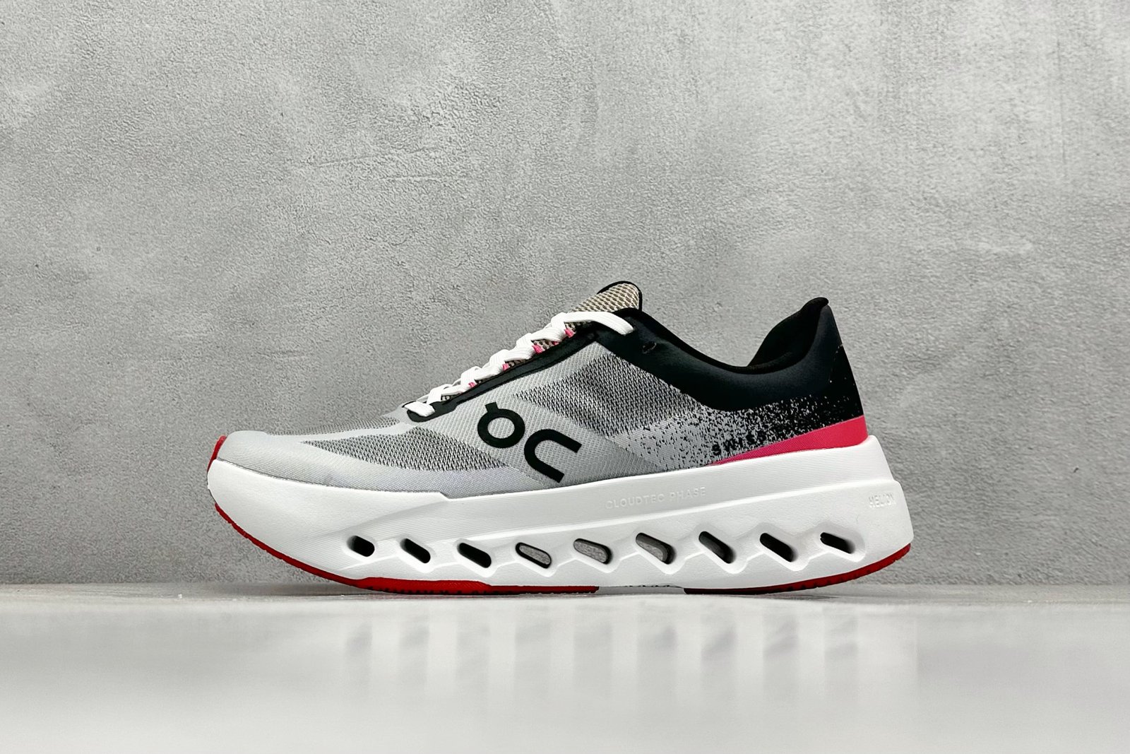 ON Cloudmonster White/Black/Red - Sneakers