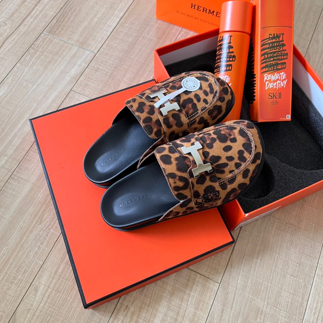 HM Oran Sandals Leopard Print - Slides - Image 3