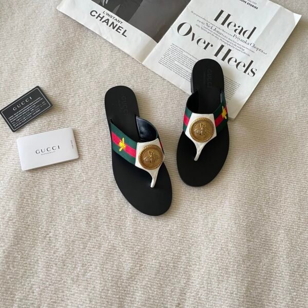 GG Web Thong Sandals - Sandals