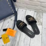 LV Lock It Flat Mule – Claquettes – Noir