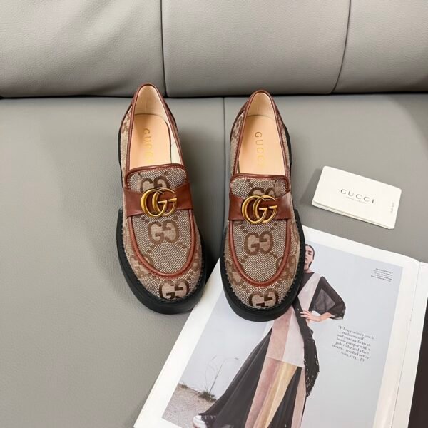 GG Jordaan GG Canvas Loafers Beige/Brown GG Canvas - Shoes