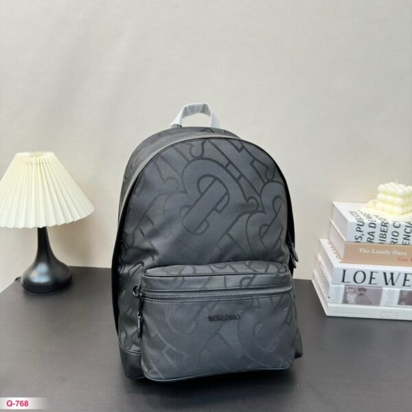 BBR Monogram Print Backpack Black/Blue - Bag