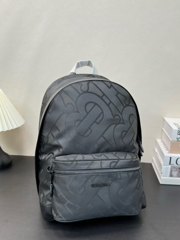 BBR Monogram Print Backpack Black/Blue – Bag
