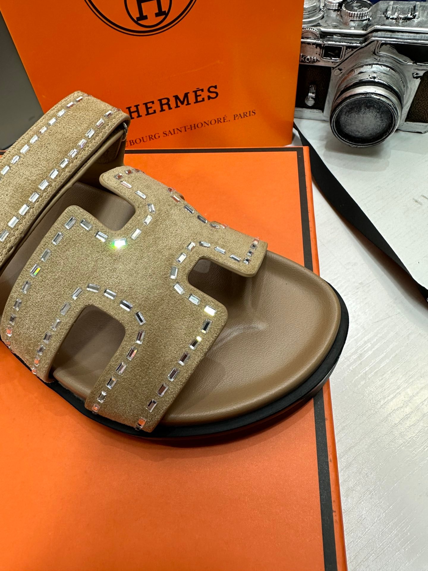 HM Chypre Sandals Beige Suede - Sandals - Image 5