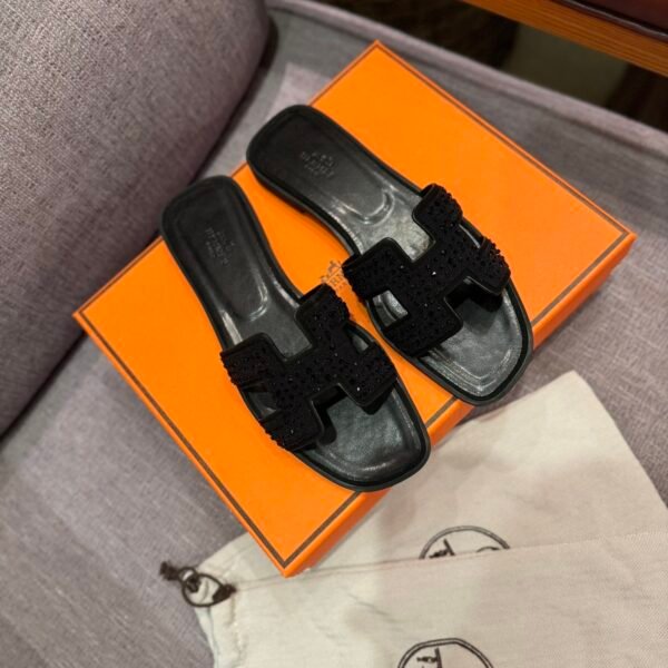 HM Oran Sandals Black Suede - Sandals