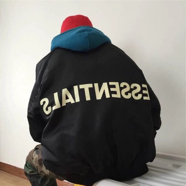 NK Fear of God Essentials Bomber Jacket Black - Jacket
