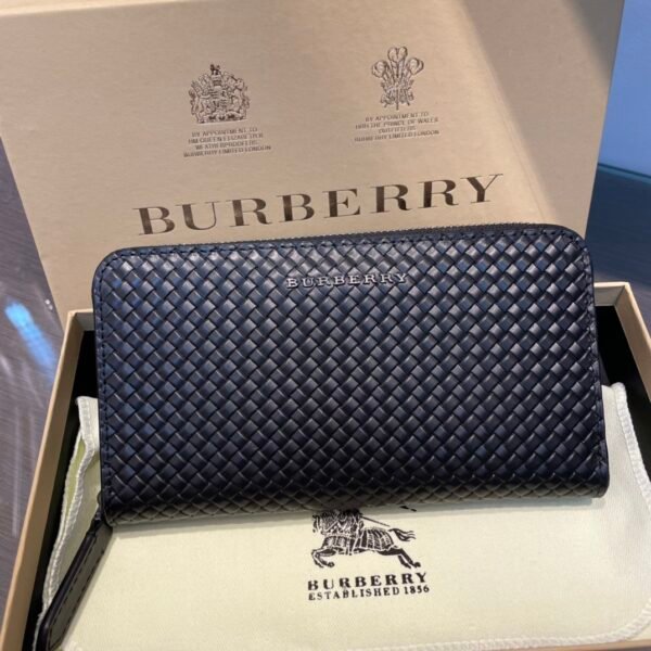 BBR London Check Zip-Around Wallet Black - Wallet