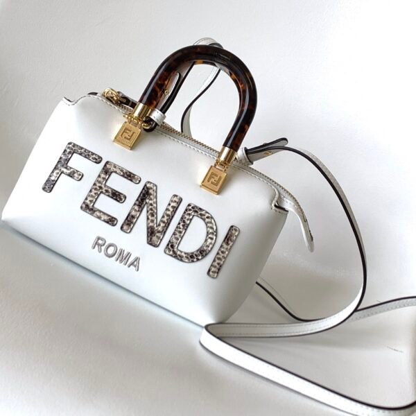 FD By The Way Mini White Calf Leather - Bag