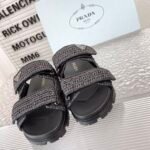 PR Raffia Slides – Claquettes – Rouge