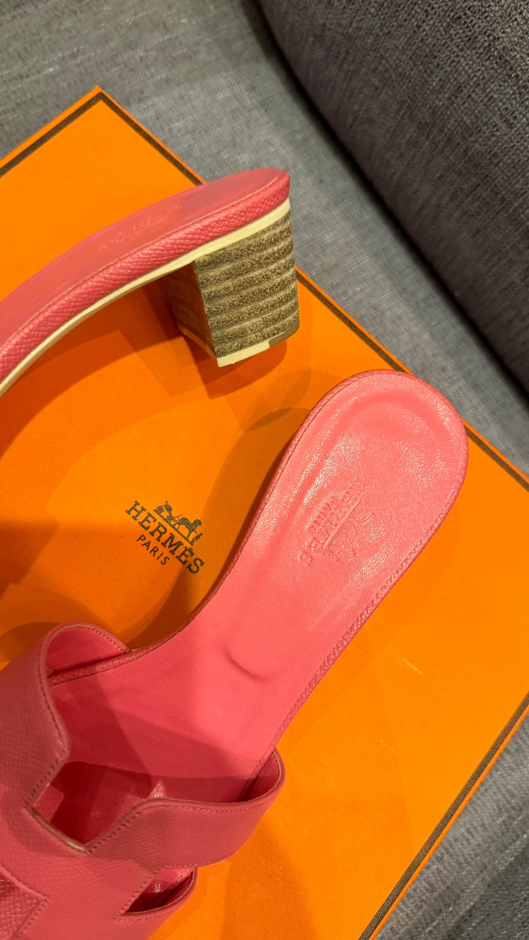HM Oran Sandals Pink Leather - Sandals - Image 4