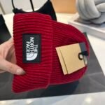 TNF Logo Beanie Red Wool – Hat
