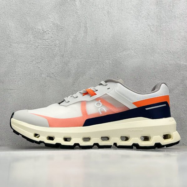 ON Cloudstratus White/Orange - Sneakers